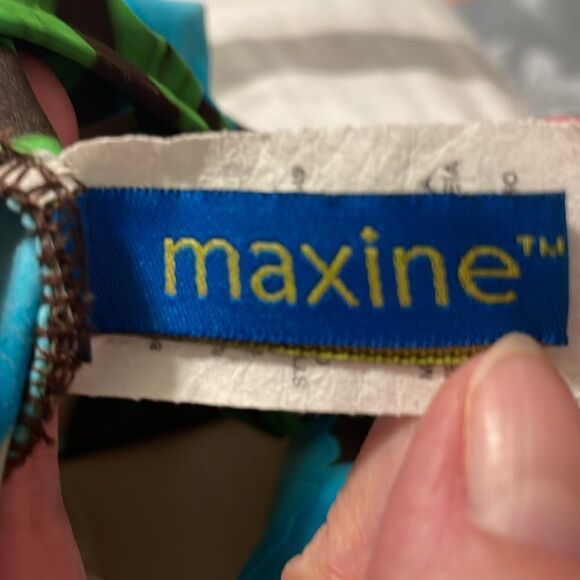 Maxine Vintage Swimsuit, modest, teal, green, brown, 12 - Picture 8 of 9